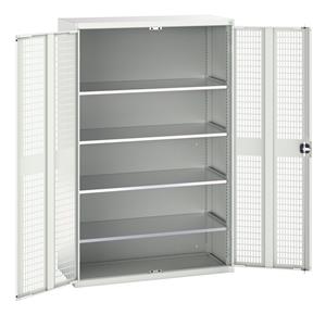 Bott Verso Ventilated door Tool Cupboards Cupboard with shelves Verso 1300W x 550D x 2000H Cupboard MD 4 Shelves